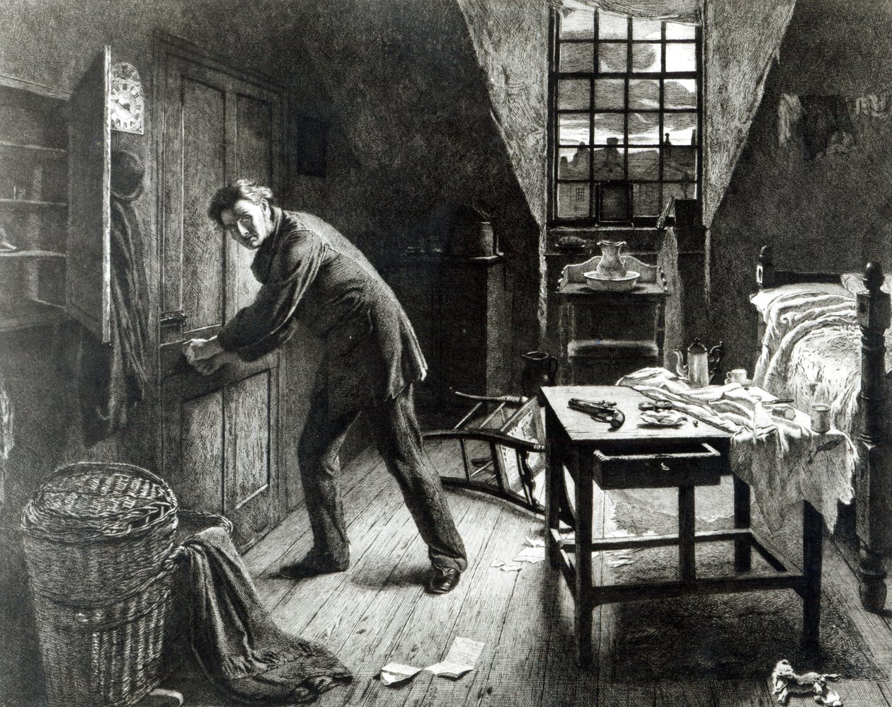 Vägen till ruin, graverad av L. Flameng, 1878 av William Powell Frith