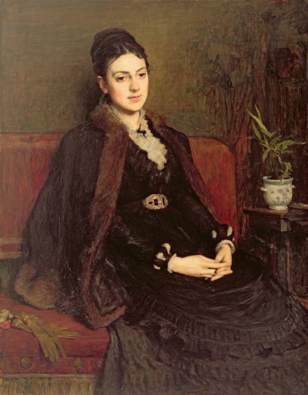 Porträtt av Lady Orchardson (ca 1854-1917) ca 1875 av William Quiller Orchardson