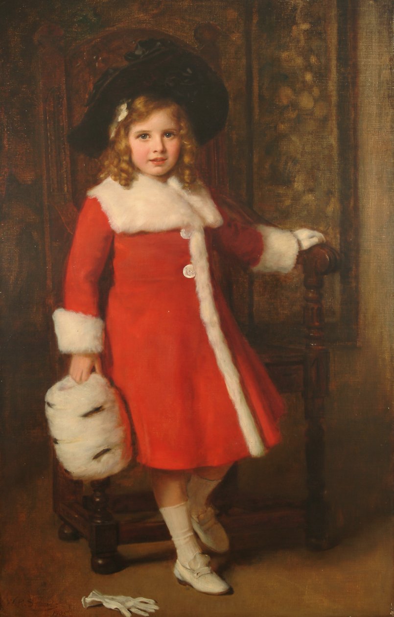 Porträtt av Clarice Honor Edwards, 1905 av William Robert Symonds