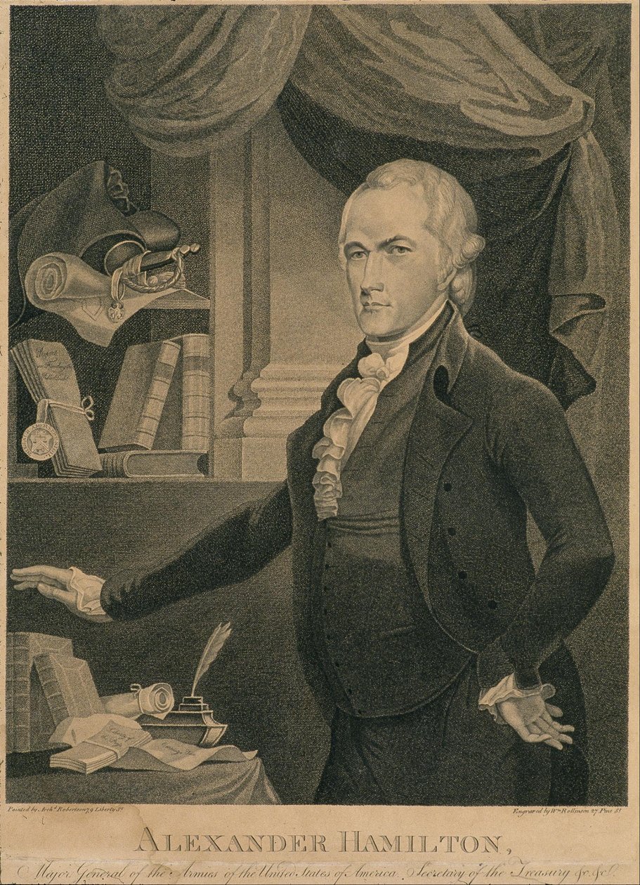 ALEXANDER HAMILTON, Major General of the Armies of the United States of America. Secretary of the Tr... av William Rollinson