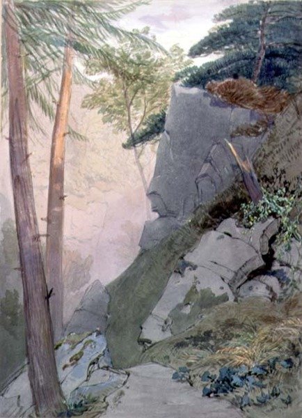 Ravinen (wc på papper) av William Roxby Beverly