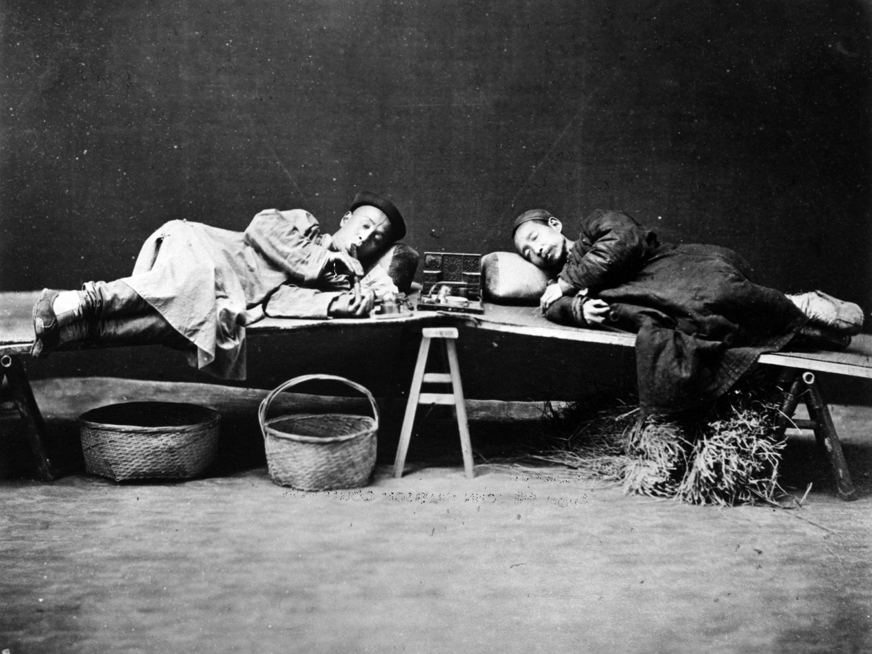 Opiumrökare, ca 1875 av William Saunders