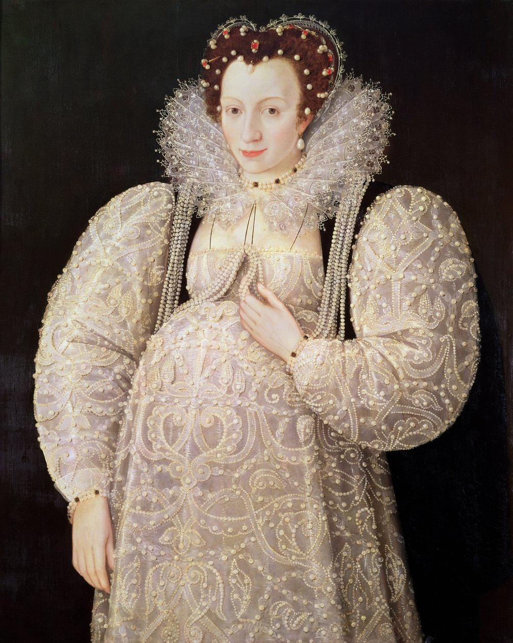 Okänd dam, ca 1595-1600 (panel) av William Segar