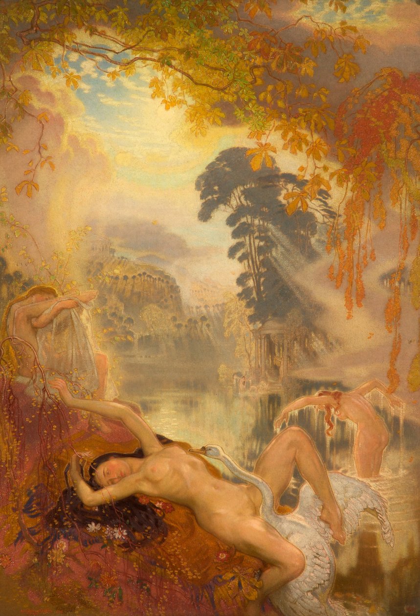 Leda och svanen, 1928 av William Shackleton