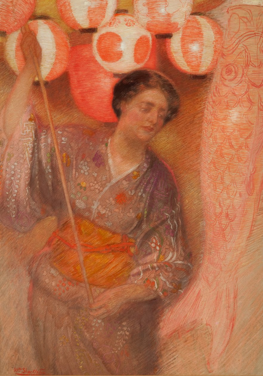 Studie för "Japansk festival av William Shackleton