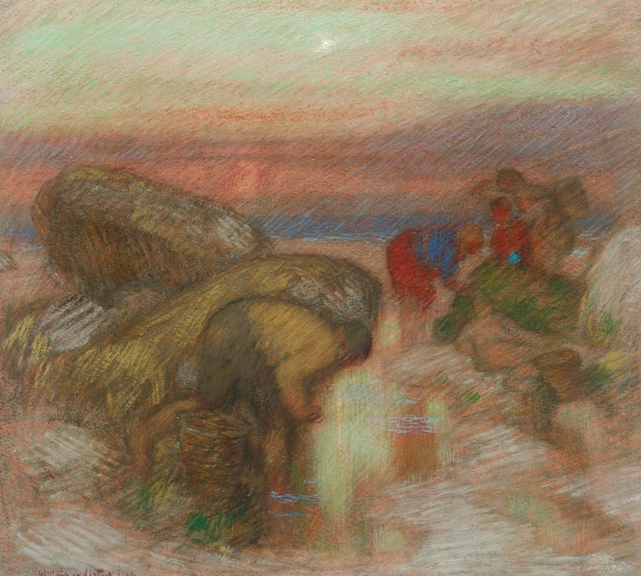 Musselplockarna, ca 1906 av William Shackleton
