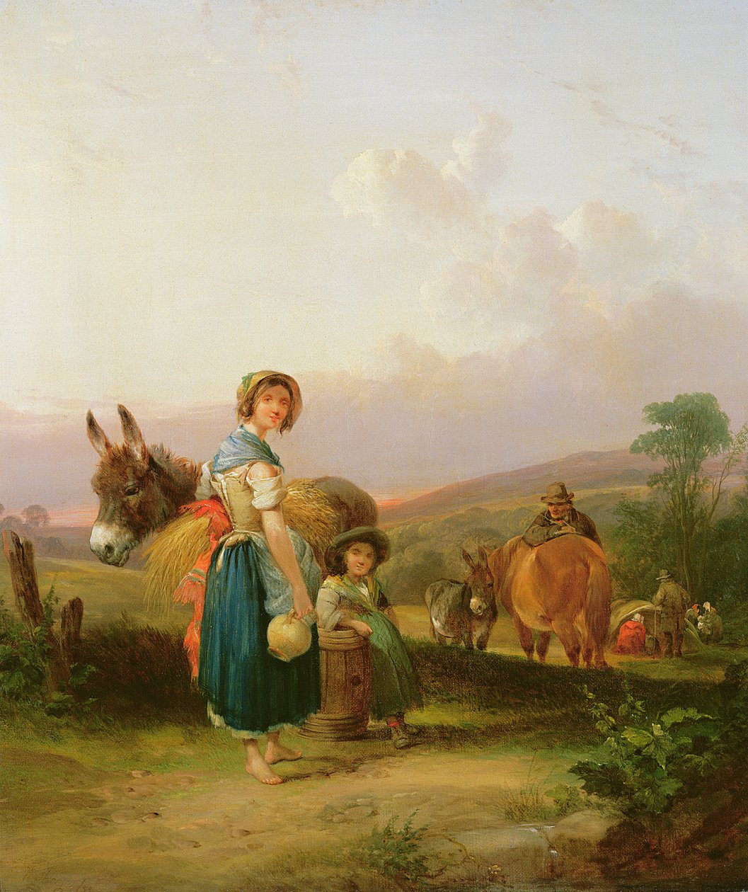 Zigenare, 1855 av William Shayer