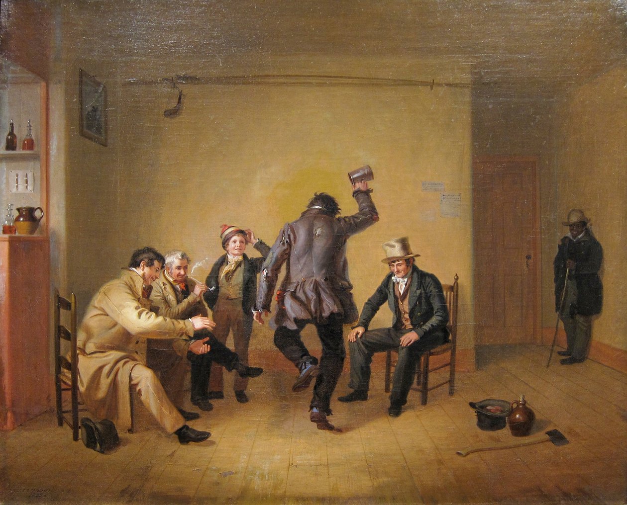 Bar room scene á l`Art Institute of Chicago av William Sidney Mount