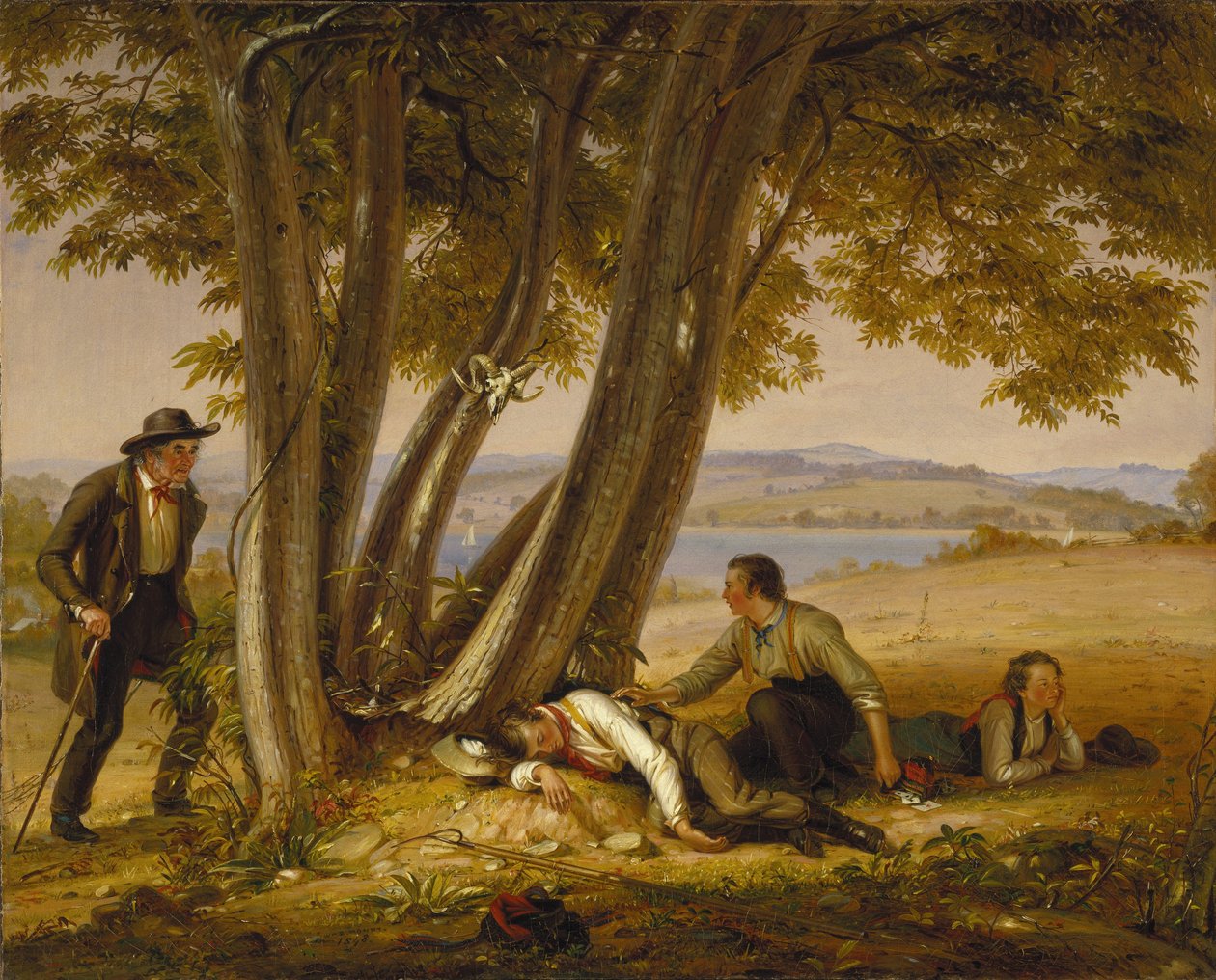Caught Napping (Boys Caught Napping in a Field) av William Sidney Mount