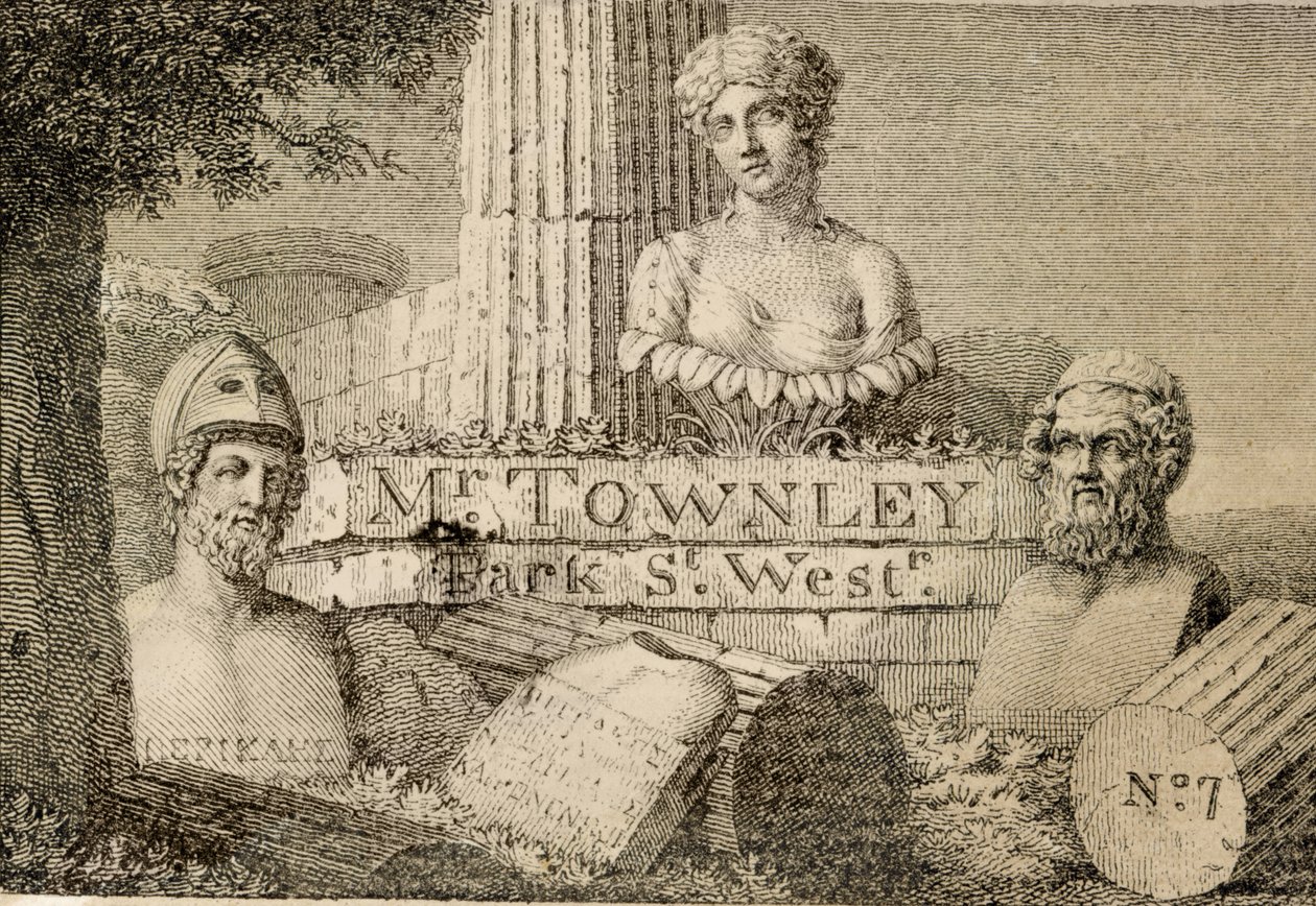 Charles Townleys (1737-1805) visitkort av William Skelton