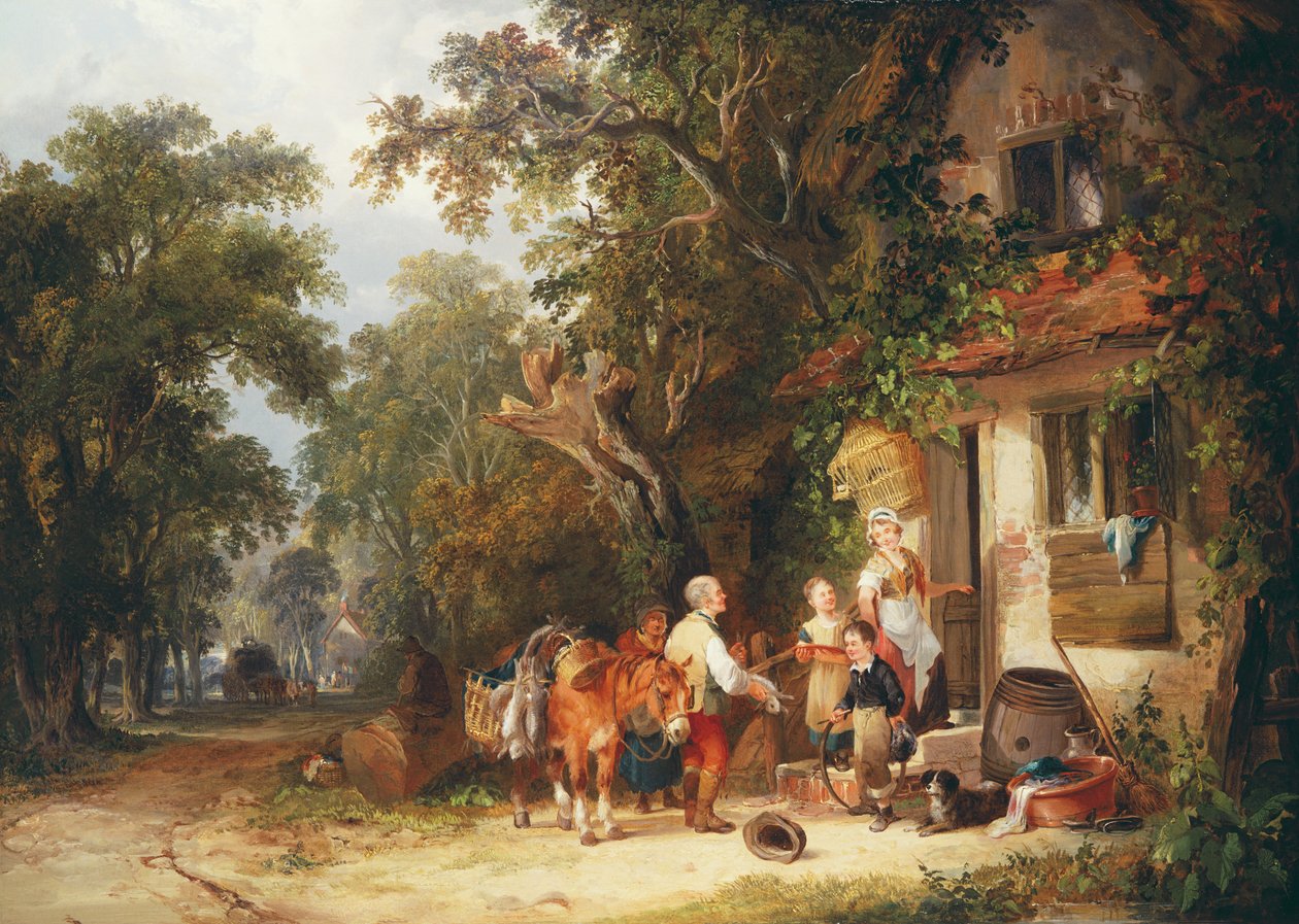 Kaninsäljaren, 1853 av William Snr. Shayer