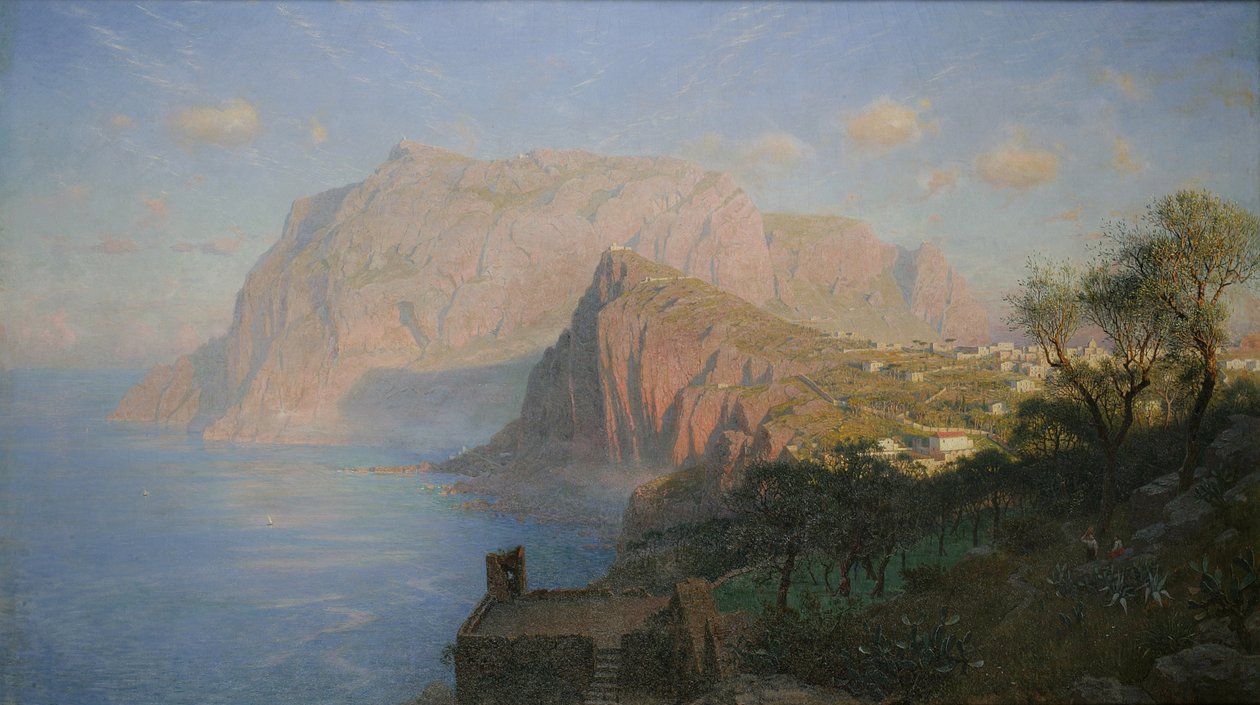 Soluppgång på Capri av William Stanley Haseltine