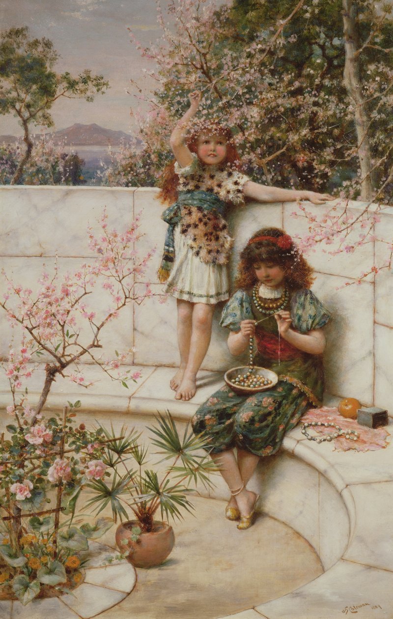 Tidig vårblomning, 1889 av William Stephen Coleman
