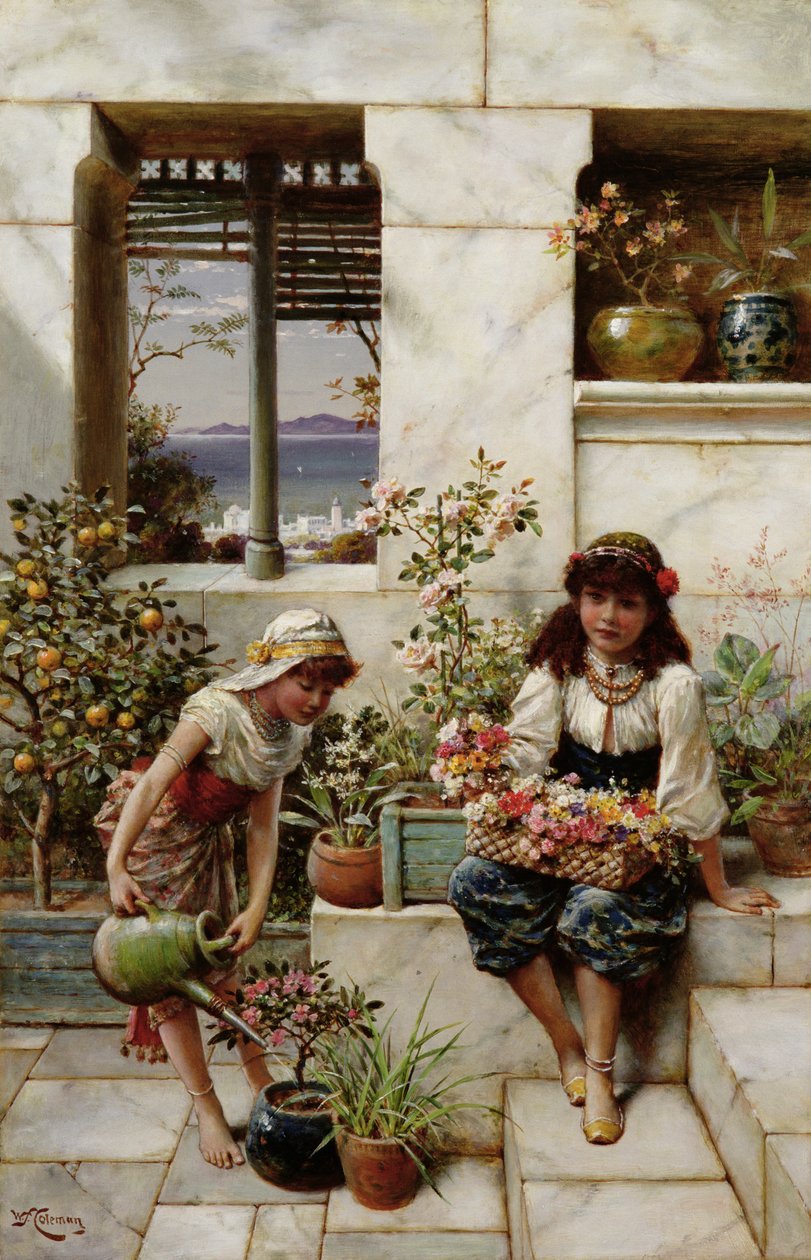Blomstertjejer av William Stephen Coleman