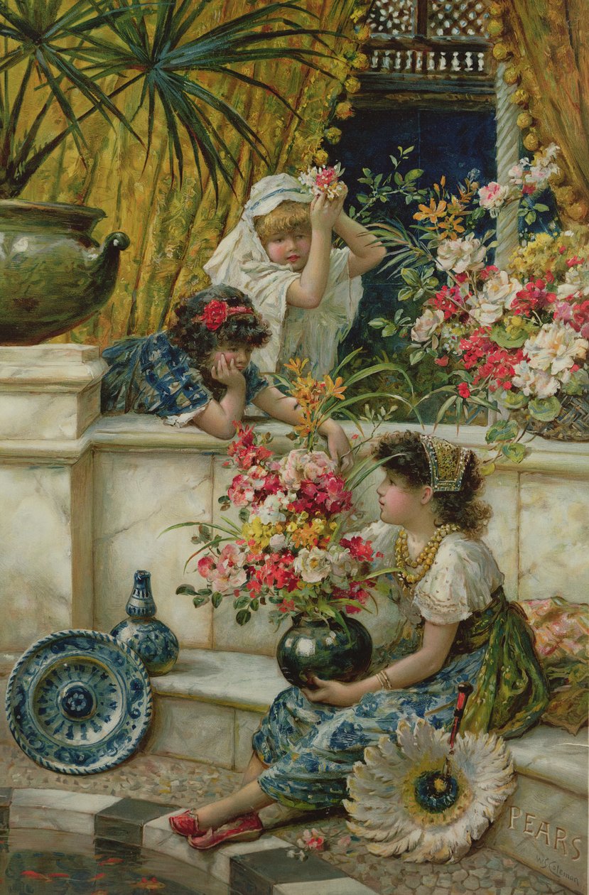 Flowers of the East, från Pears Annual, 1895 av William Stephen Coleman