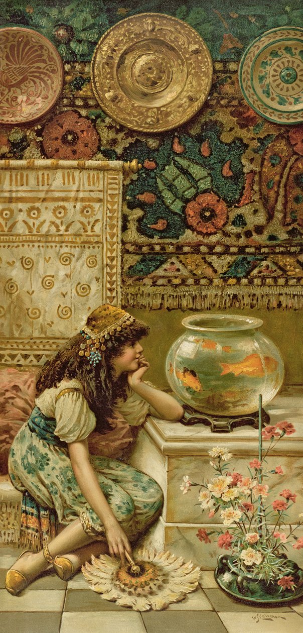 Guldfisk, från Pears Annual, jul, 1893 av William Stephen Coleman