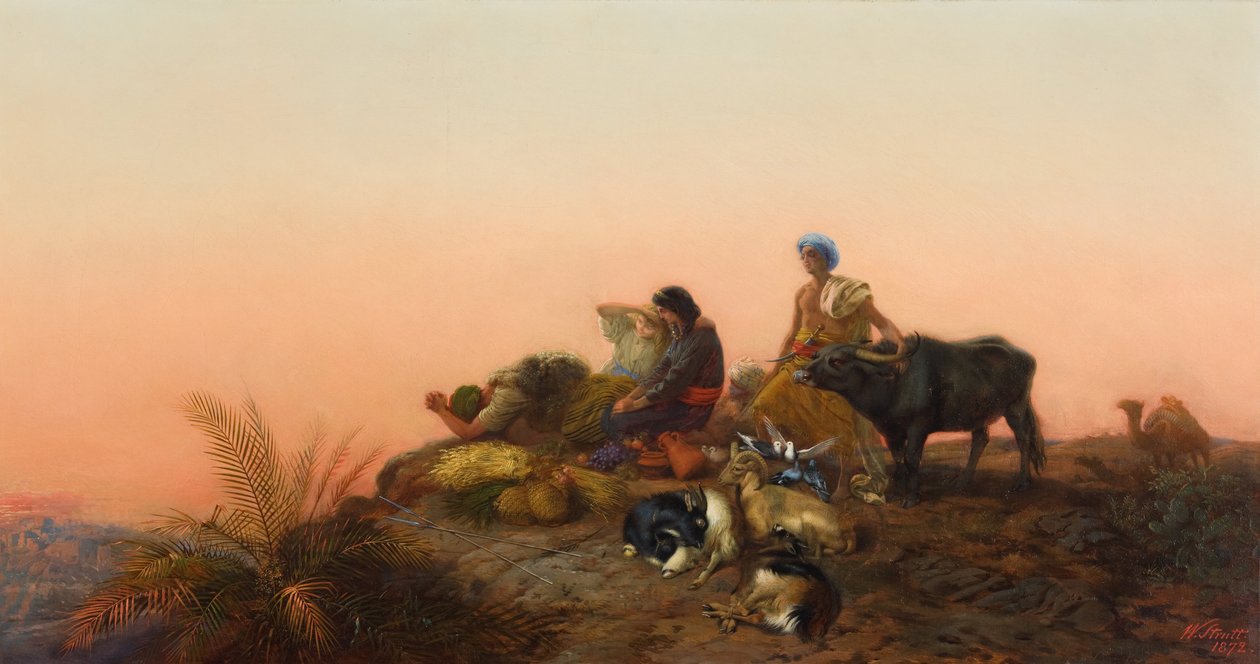 Jerusalem pilgrims av William Strutt