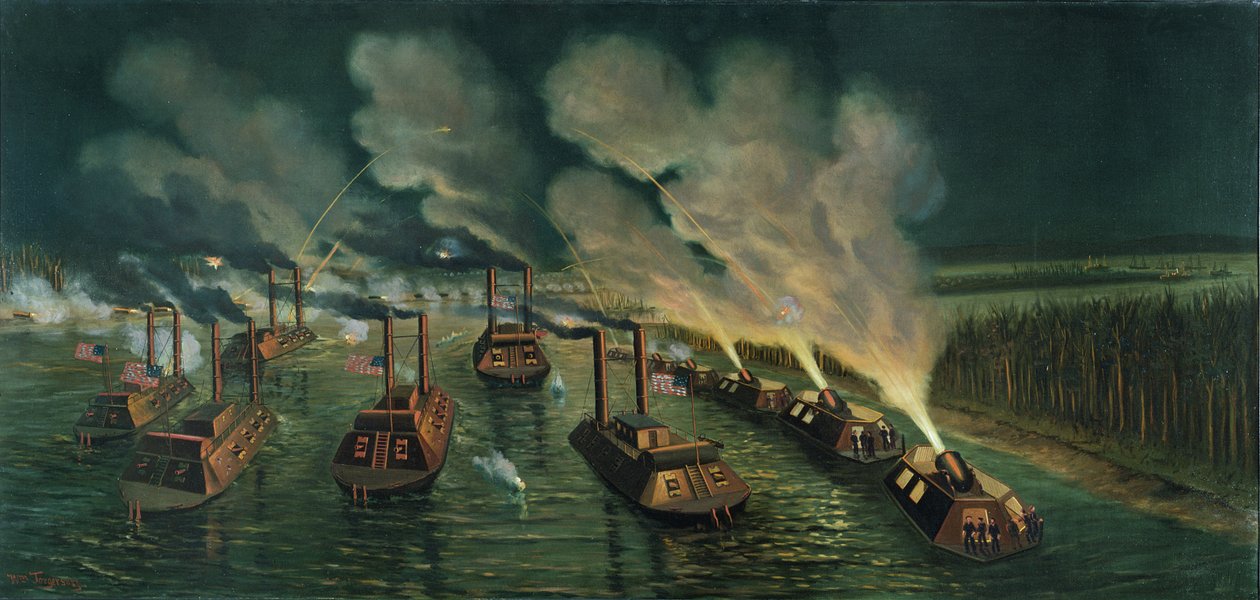 Vapen- och murbruksbåtar på Mississippi av William Torgerson
