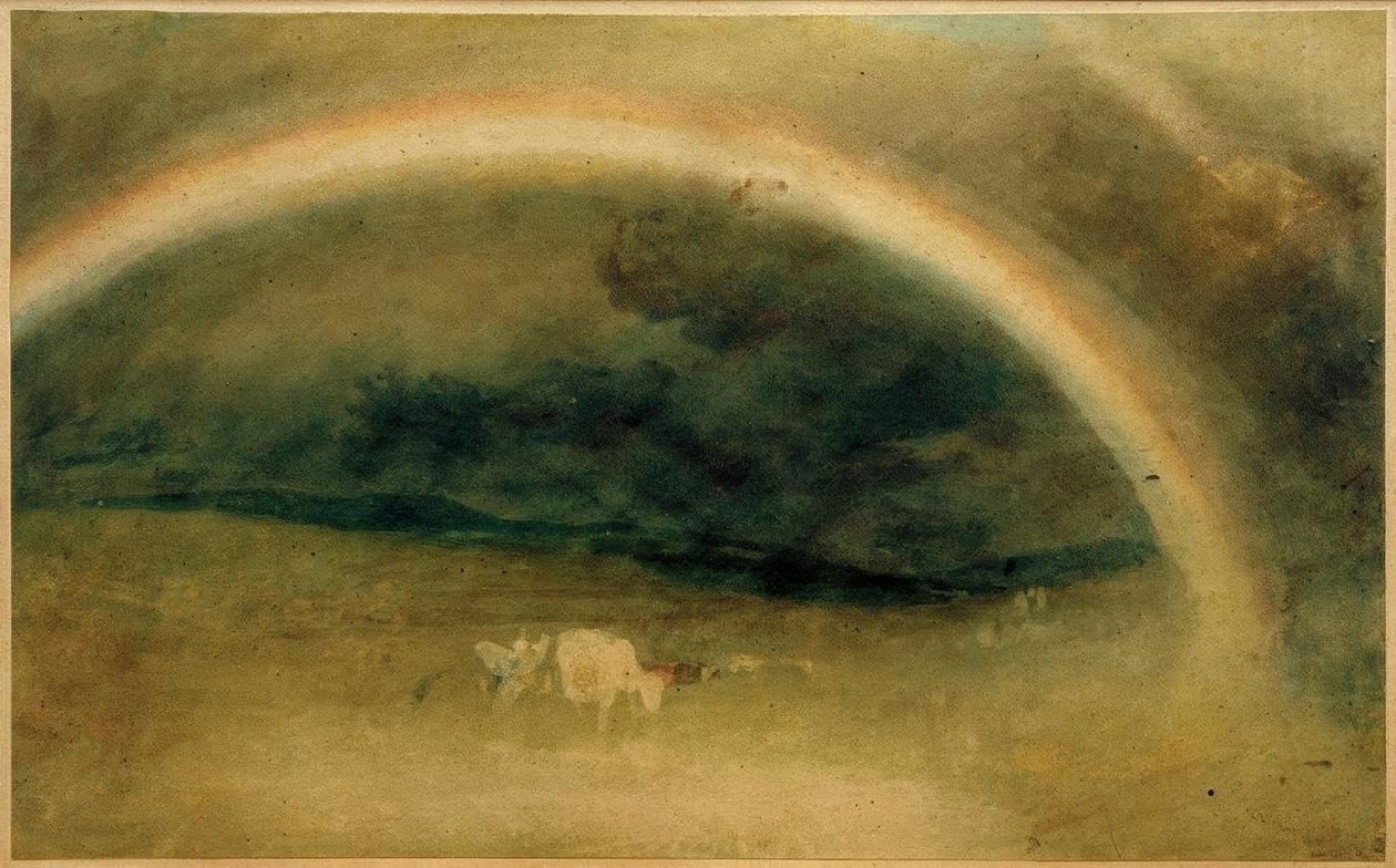 En regnbåge med boskap av Joseph Mallord William Turner