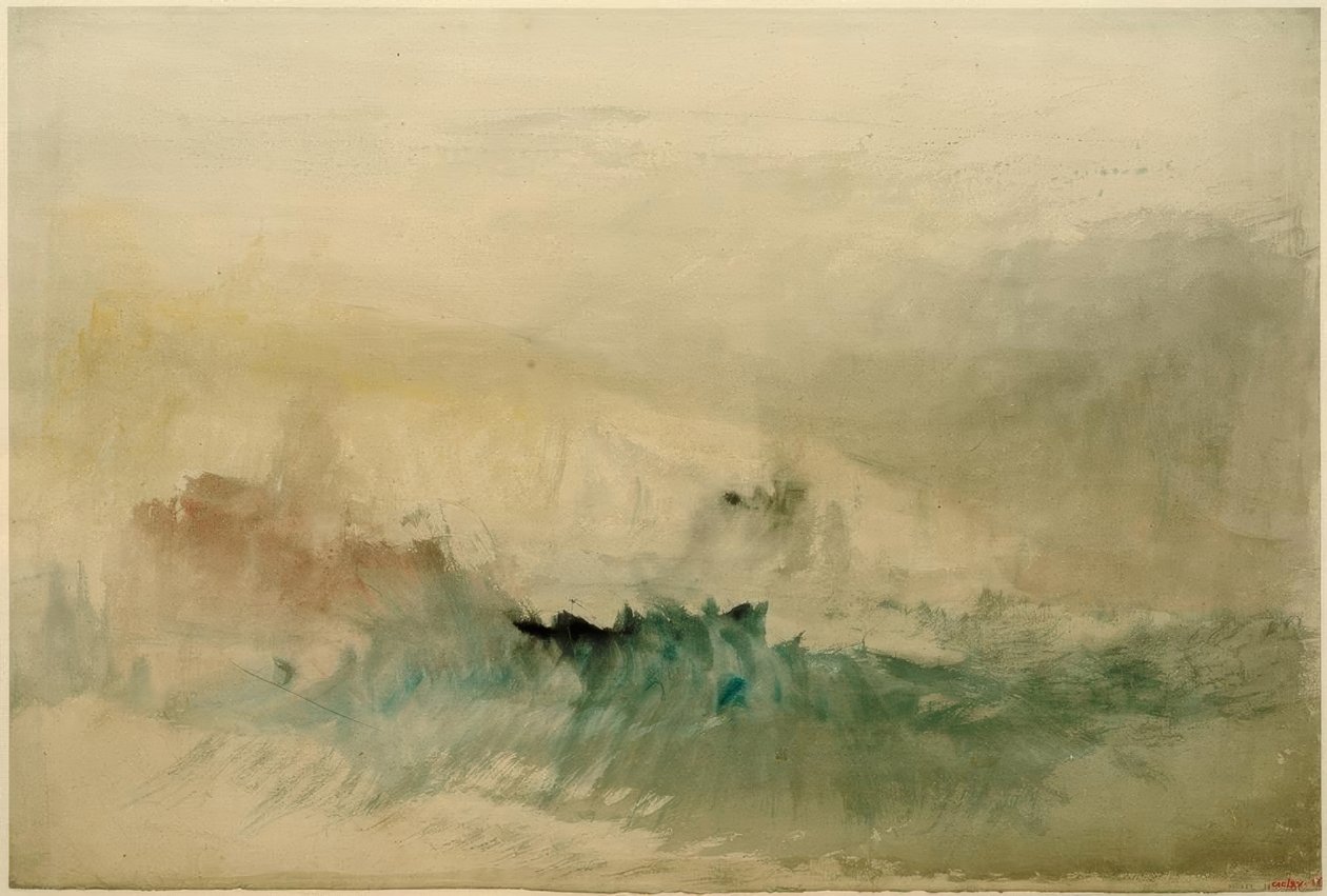 Ett stormigt hav av Joseph Mallord William Turner