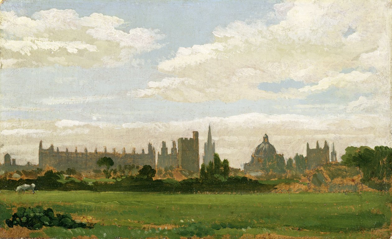 A View of Oxford (olja på kvarnbräda) av Joseph Mallord William Turner