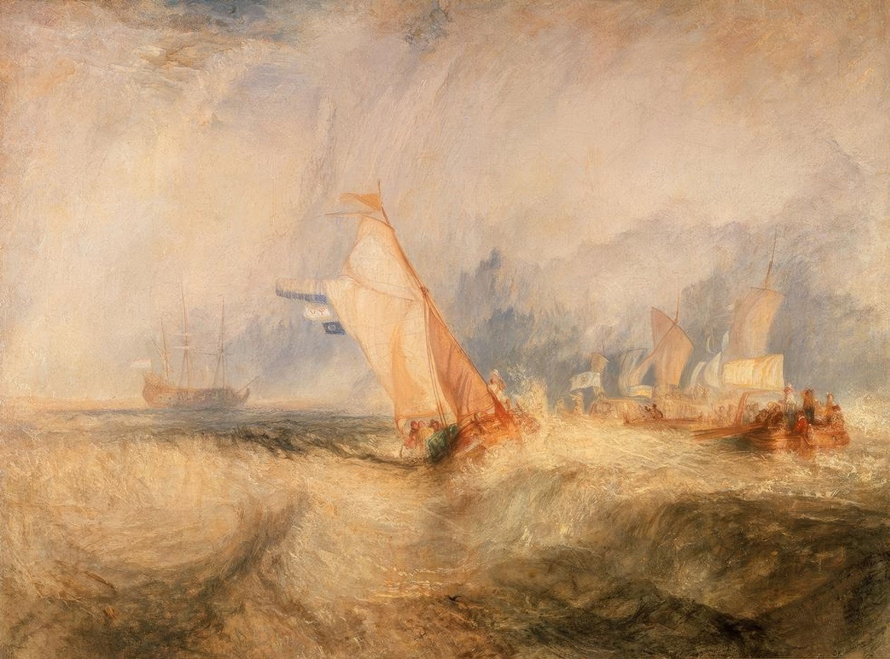 Amiral van Tromp kryssar mot vinden av Joseph Mallord William Turner