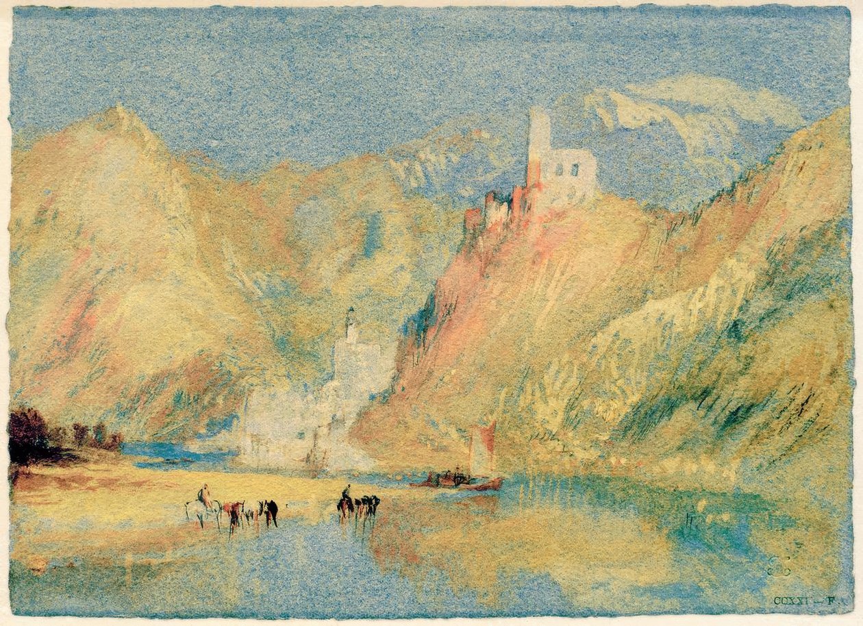 Beilstein och Metternich slott av Joseph Mallord William Turner