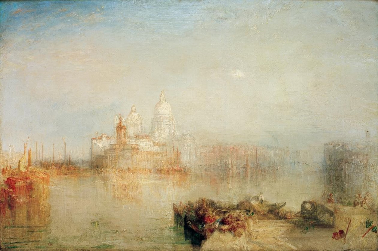Dogana och Madonna della Salute, Venedig av Joseph Mallord William Turner