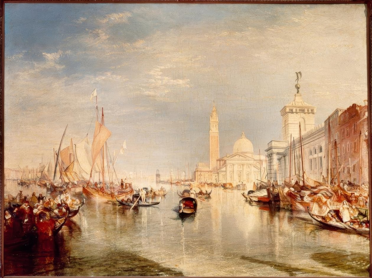 Tullen och San Giorgio Maggiore av Joseph Mallord William Turner