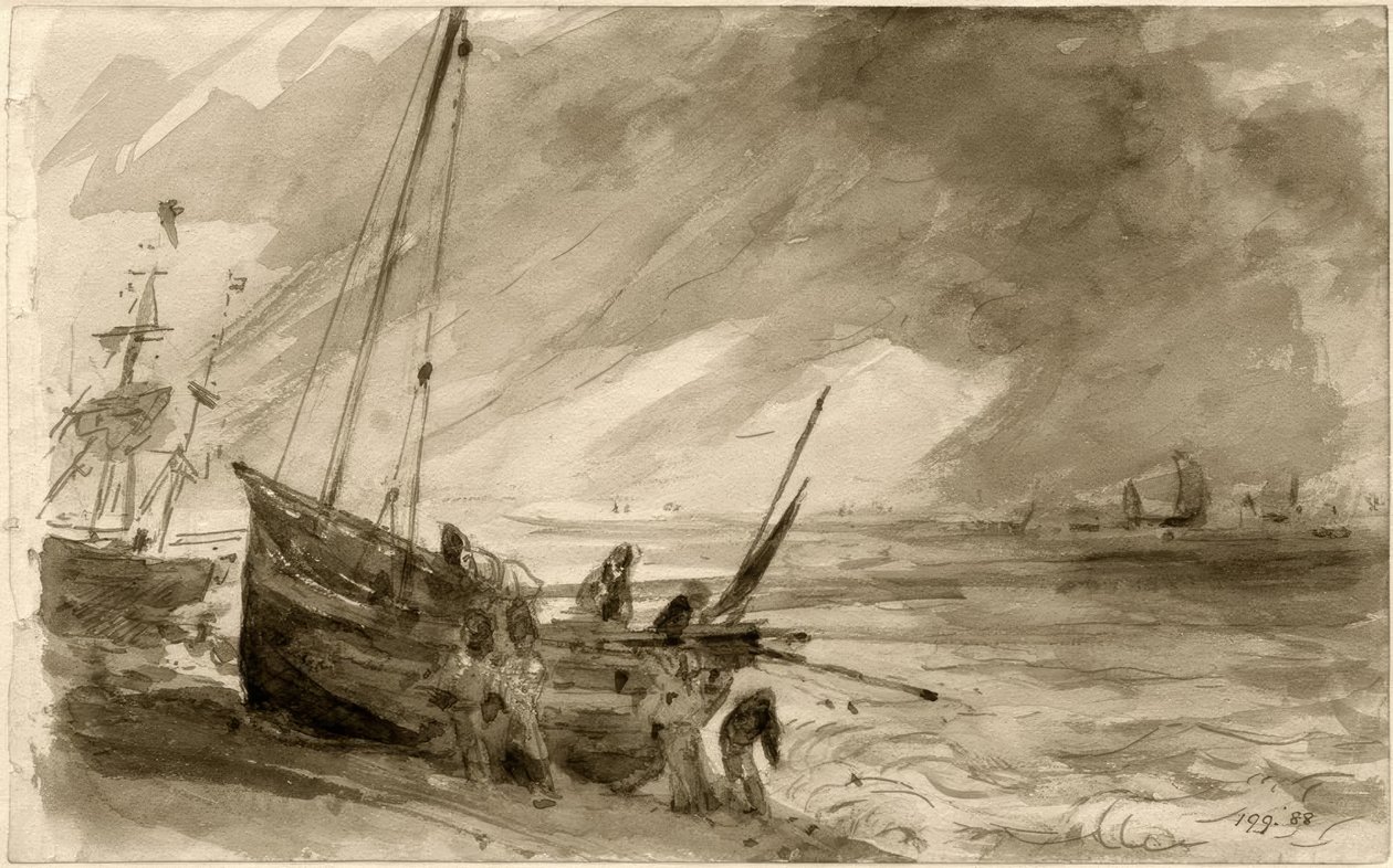 Kusten nära Brighton av Joseph Mallord William Turner