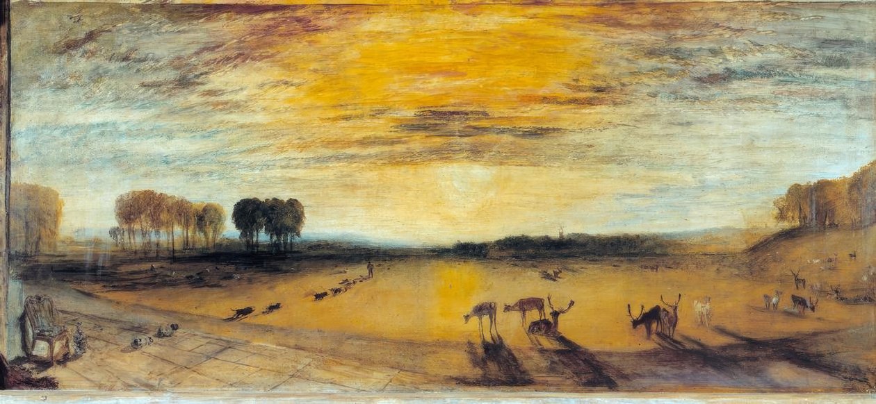 Petworth Park: Tillington Church på avstånd av Joseph Mallord William Turner