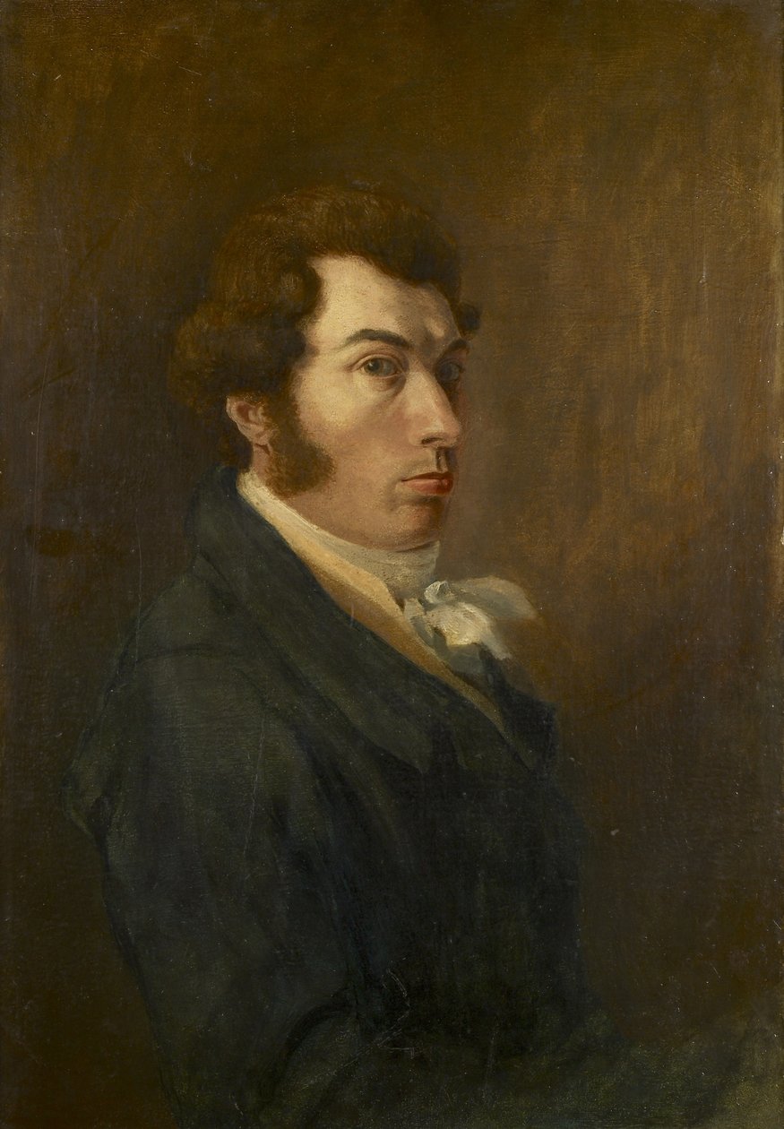 Självporträtt, ca 1824 (olja på papper på duk) av Joseph Mallord William Turner