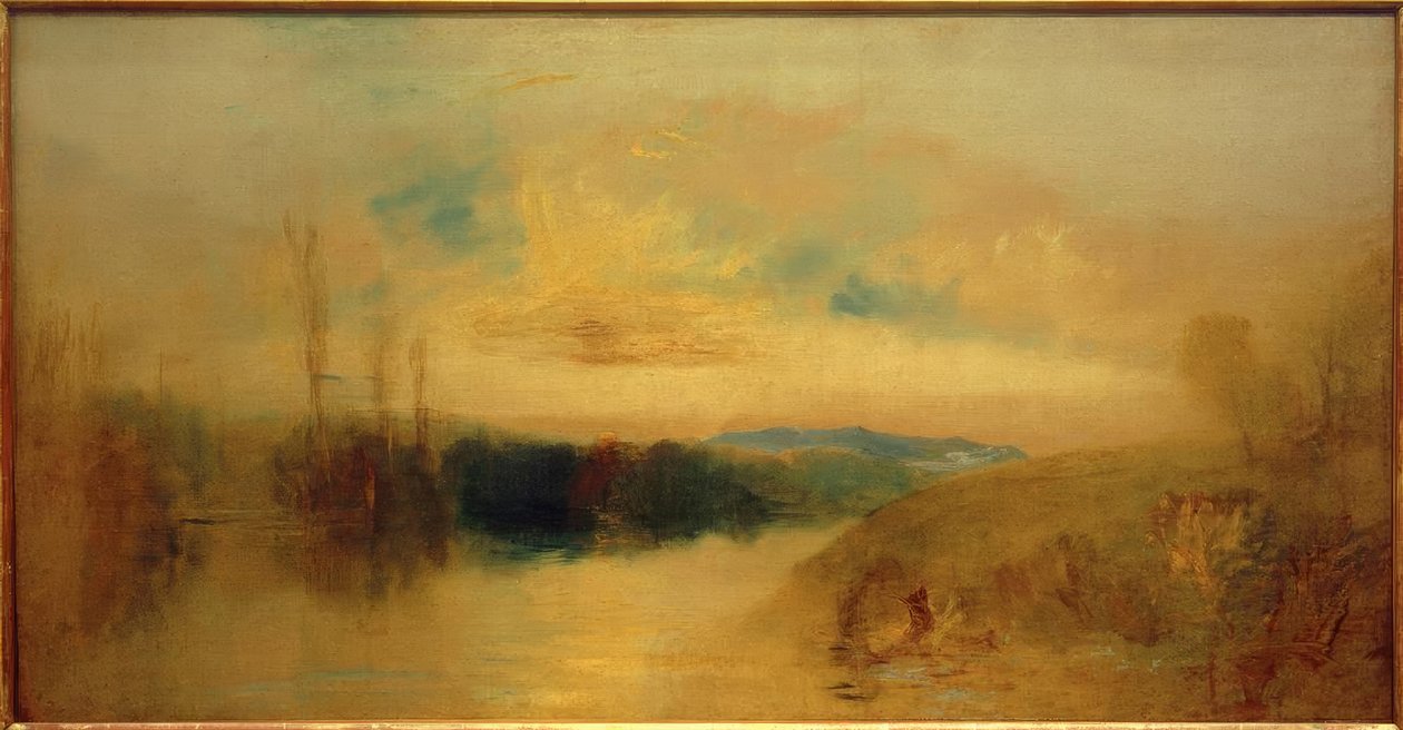 Sjön, Petworth, soluppgång av Joseph Mallord William Turner