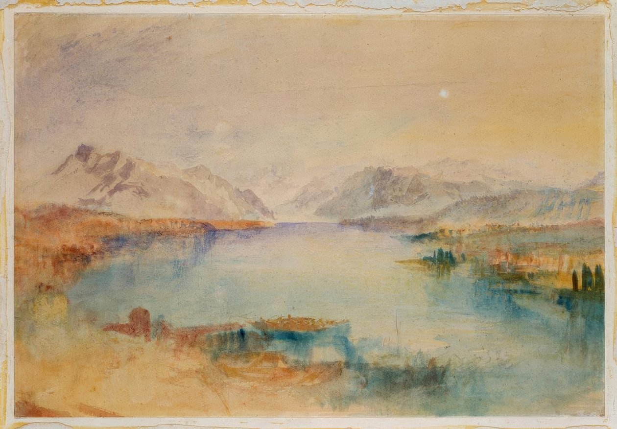 The Rigi, Vierwaldstättersjön av Joseph Mallord William Turner