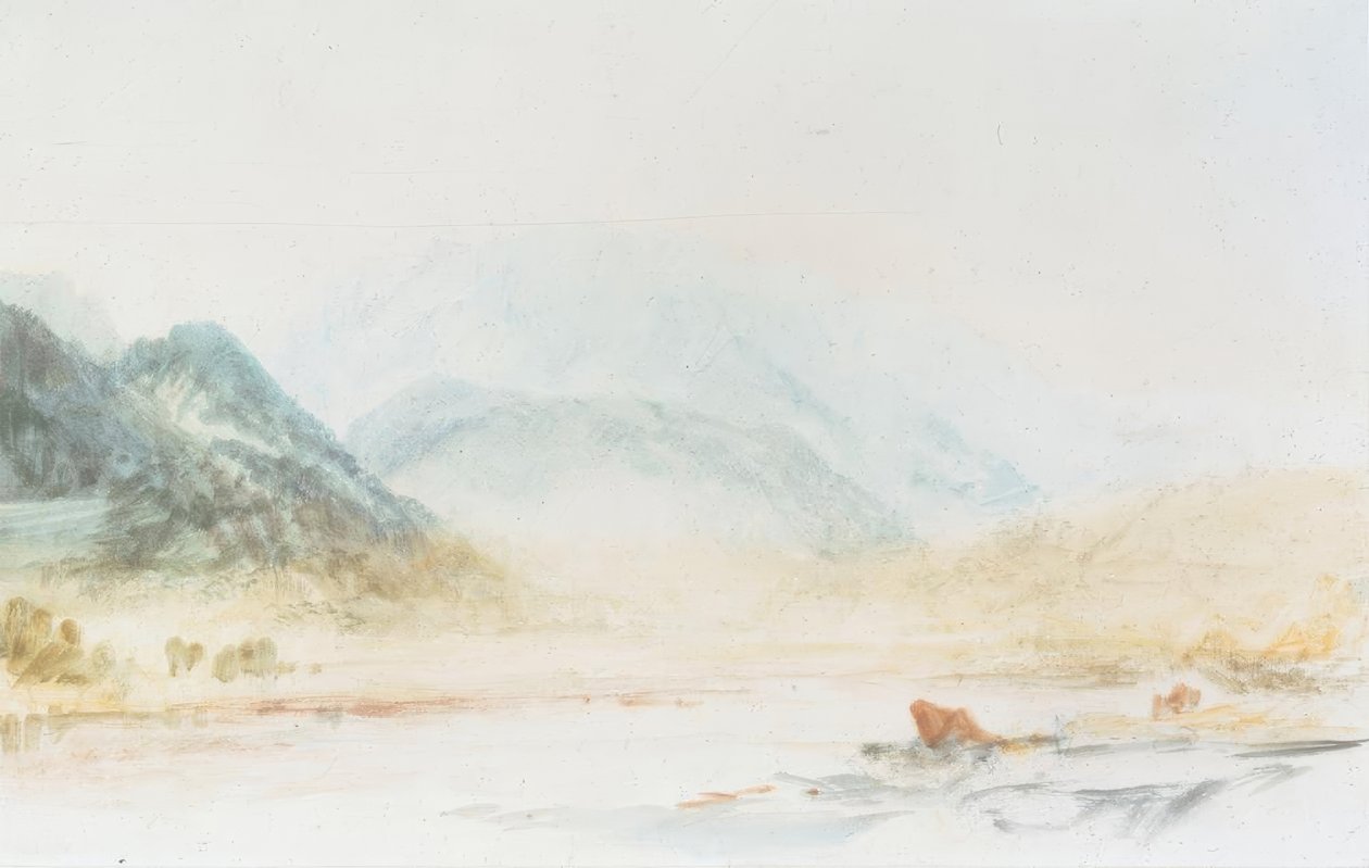 Wetterhorn från närheten av Rosenlaui av Joseph Mallord William Turner