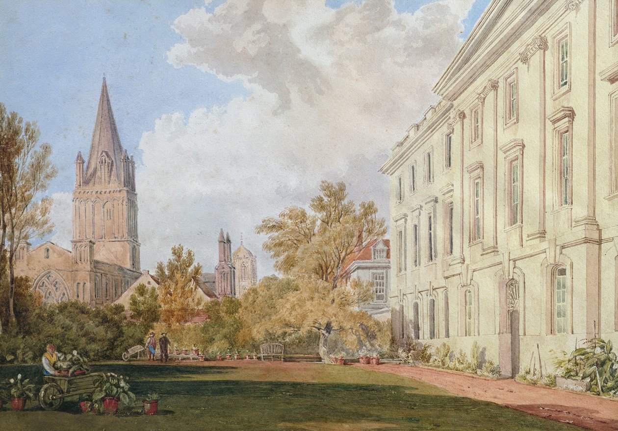 Utsikt över Christ Church Cathedral och Garden and Fellows