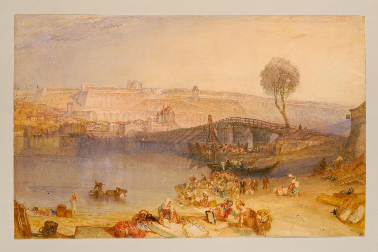 Utsikt över slottet St. Germain-en-Laye av Joseph Mallord William Turner