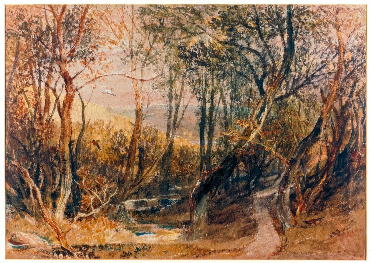 Skogsscen av Joseph Mallord William Turner