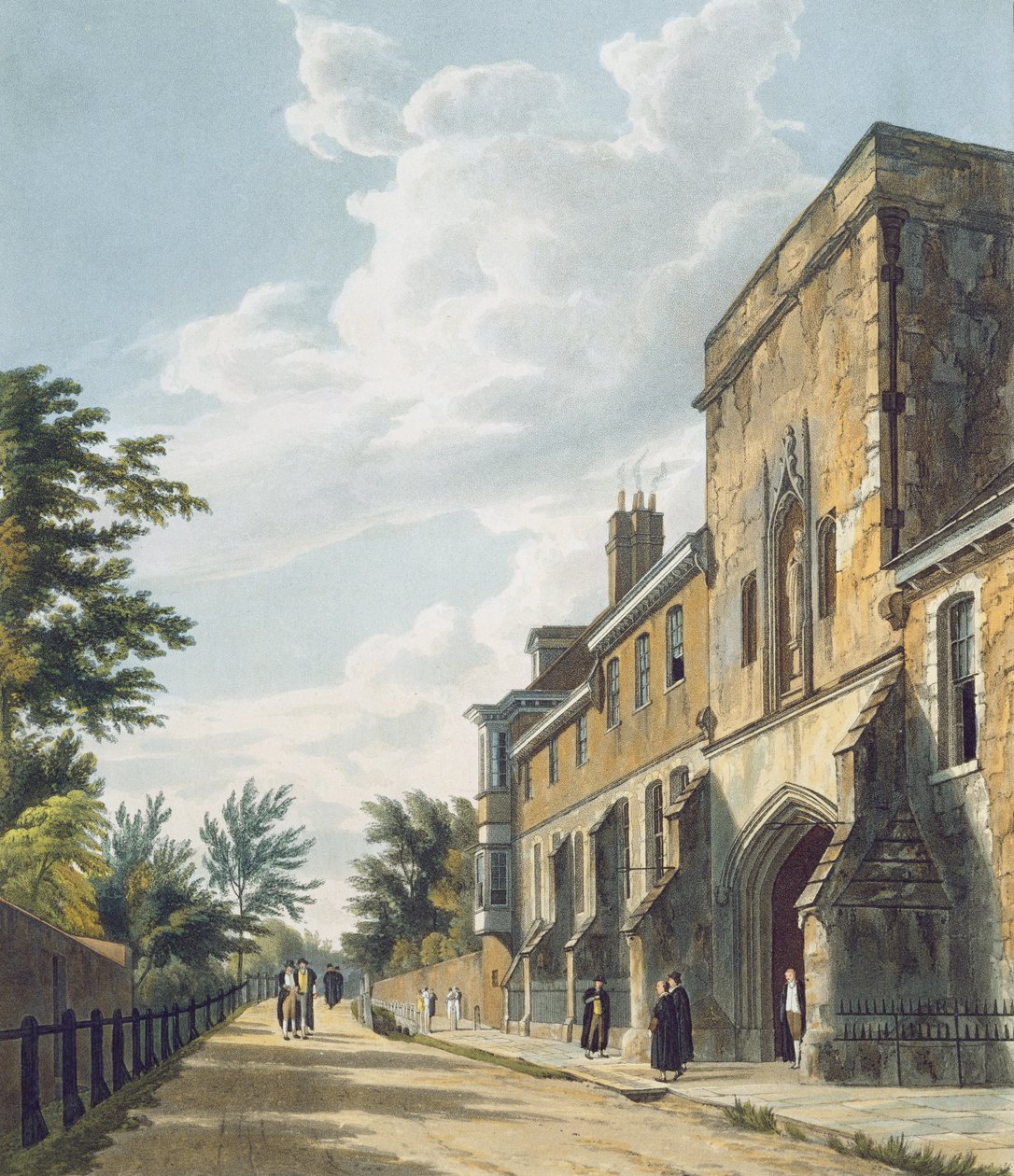 Winchester College Entré med Warden