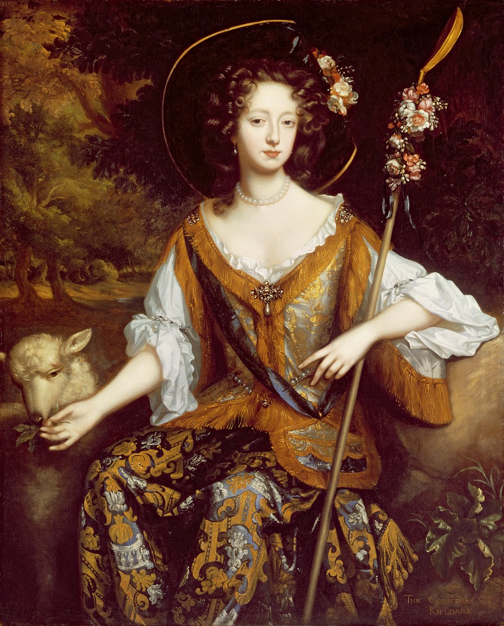 Elizabeth Jones, grevinna av Kildare, ca 1684 av William Wissing or Wissmig