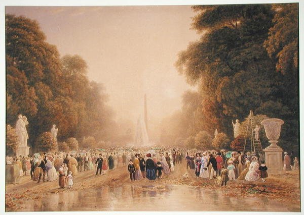 The Tuileries, ca 1840 (wc & gouache på papper) av William Wyld