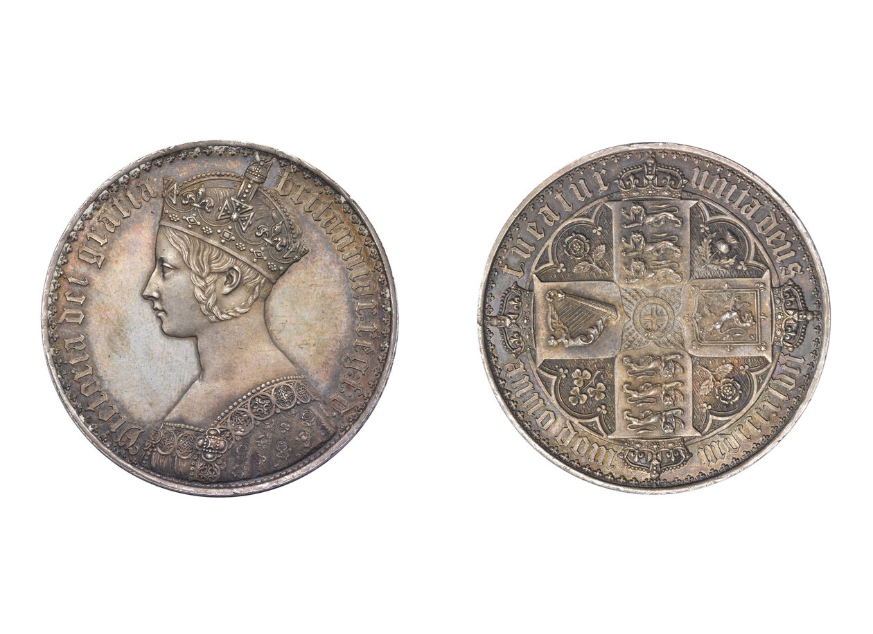 Gotisk krona, 1847 (metall) av William Wyon