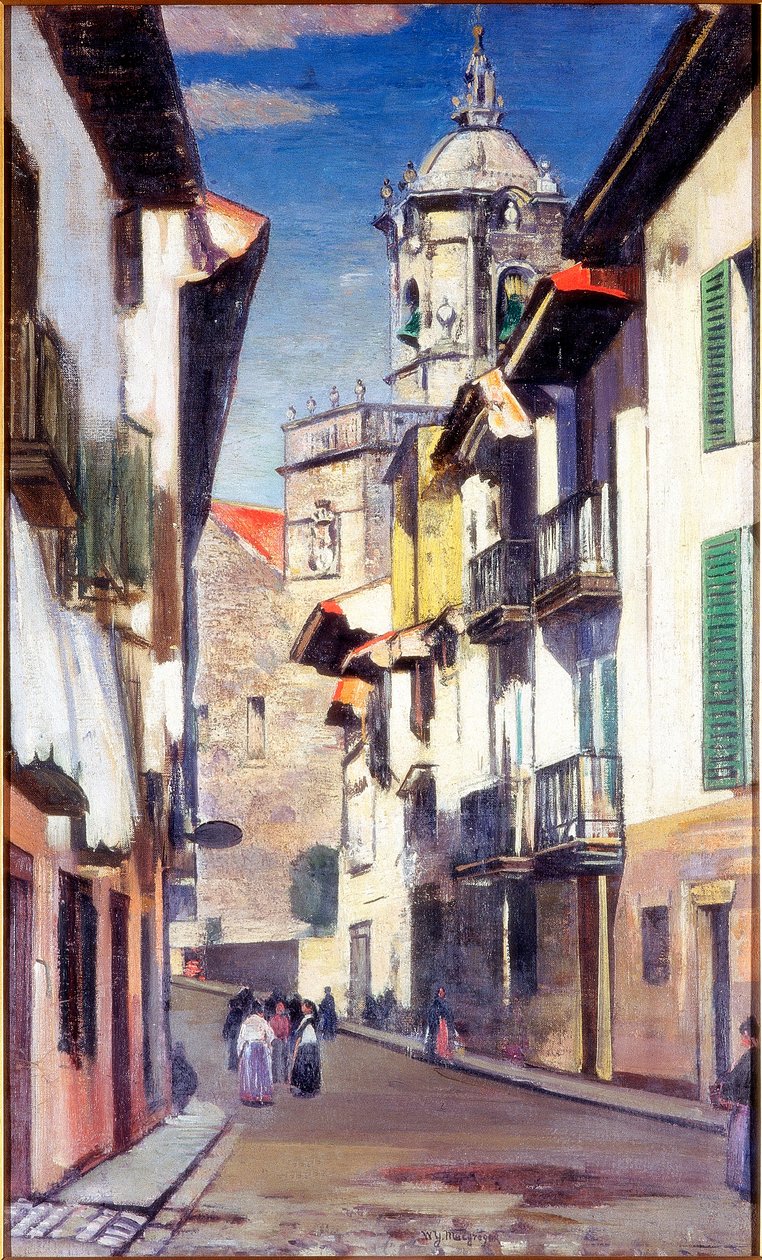 En gata i Fuenterrabia, omkring 1908 av William York MacGregor