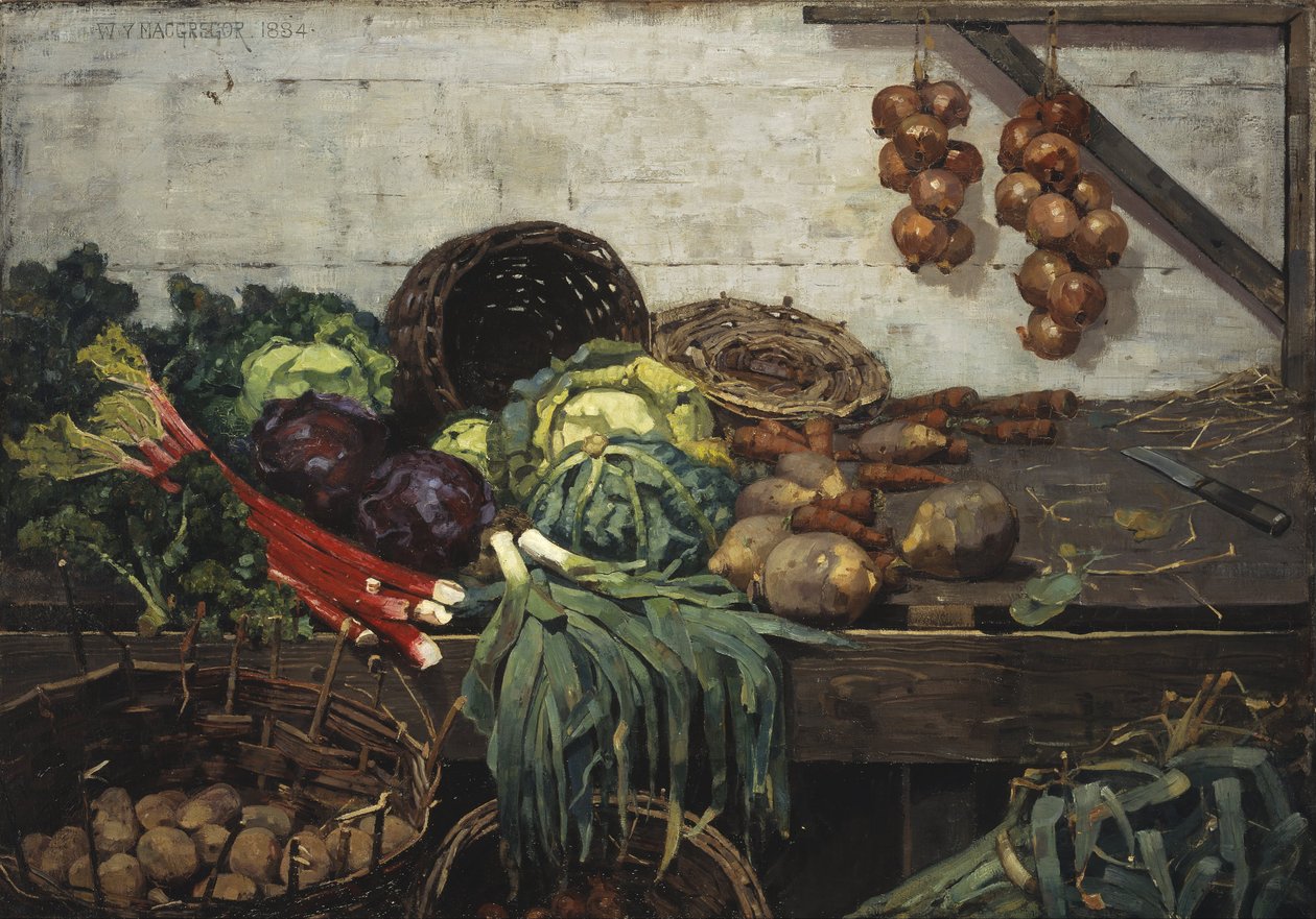 The Vegetable Stall av William York MacGregor