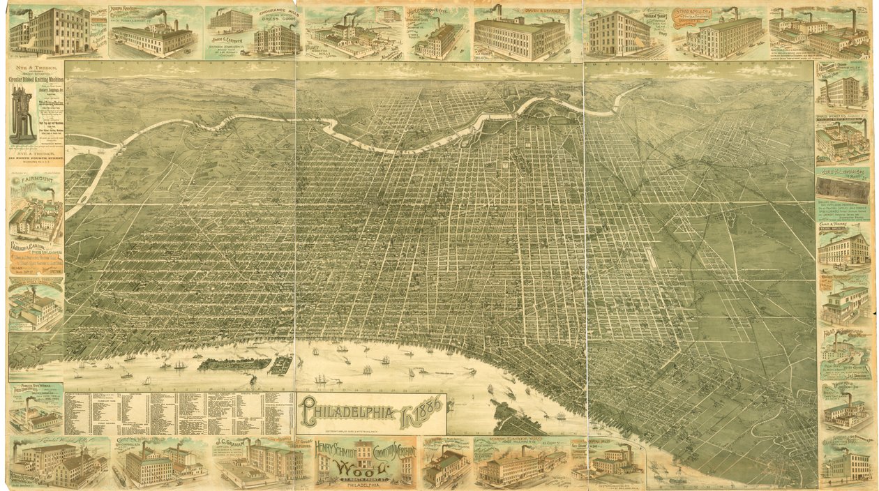 Philadelphia 1886 av William, and McFetridge, John Burk