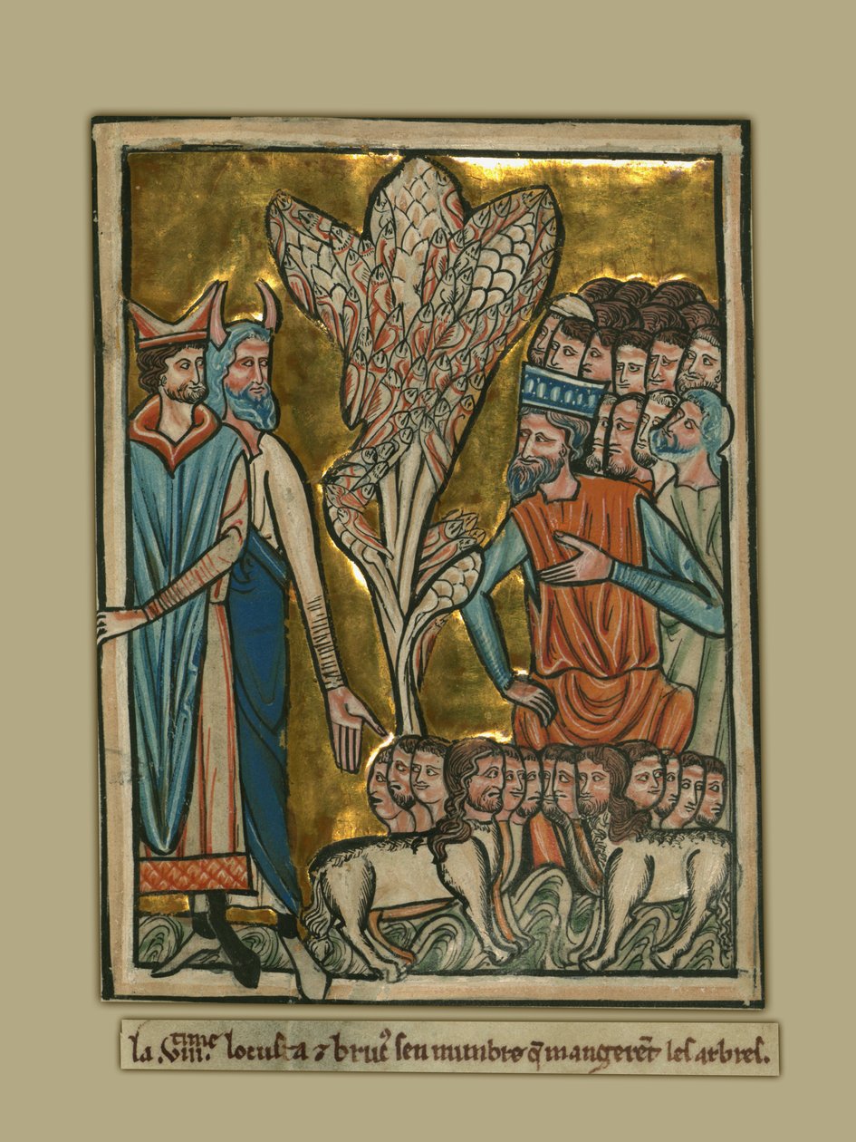 The Eighth Plague: Locusts av William de Brailes  