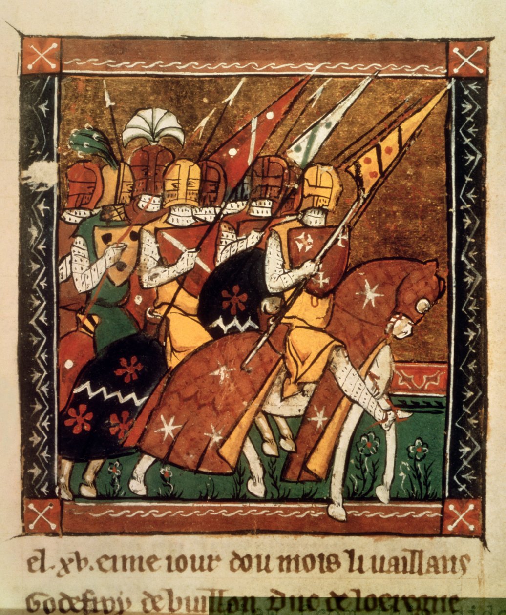 Fr 9084 f.20v: Avgång för första korståget av William of Tyre