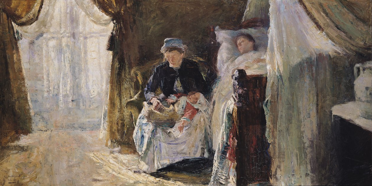 Den invalide och födelsen, 1887 av William van Strydonck
