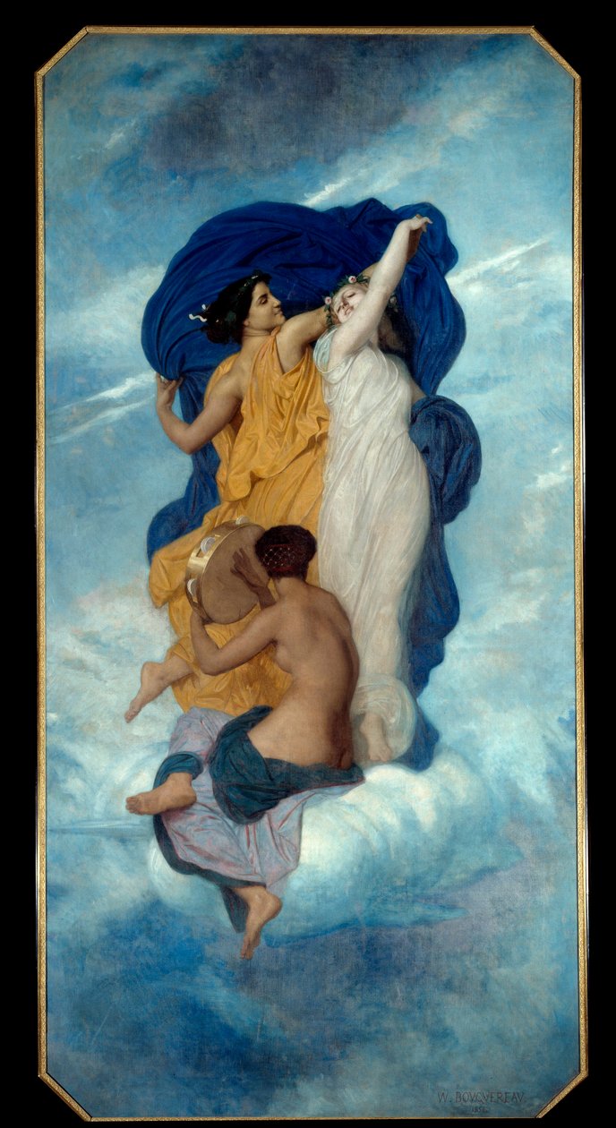 Dansmålningen av William Adolph Bouguereau (1825-1905) 1856 Sön. 3,67x1,8 m Paris, museum d