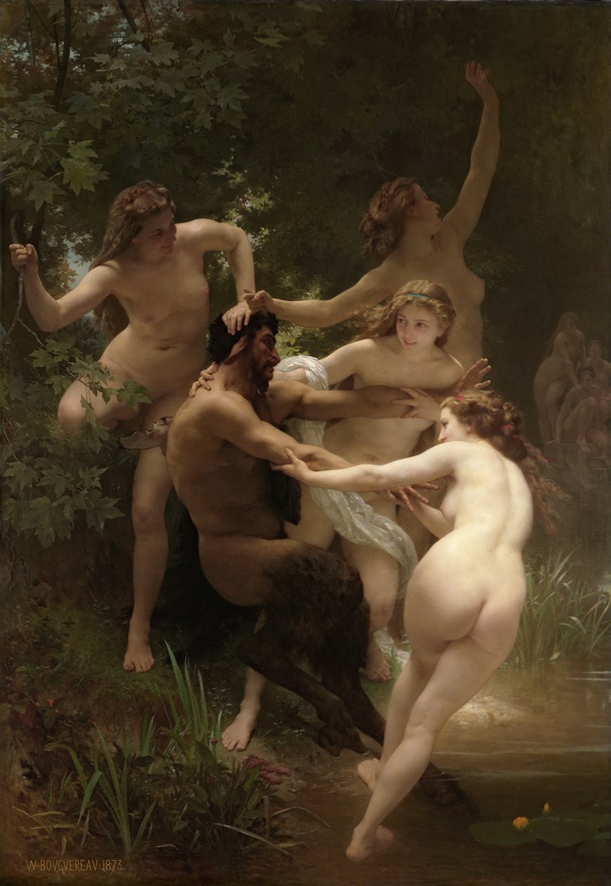 Nymfer och satyrer av William-Adolphe Bouguereau